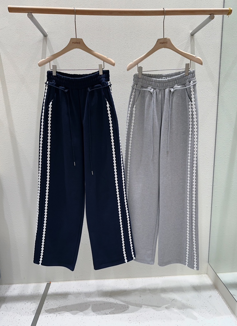 MARKE-P東大門代購女士新款熱賣休閑時尚職業休閑褲蕾絲MARKE-P休閑褲