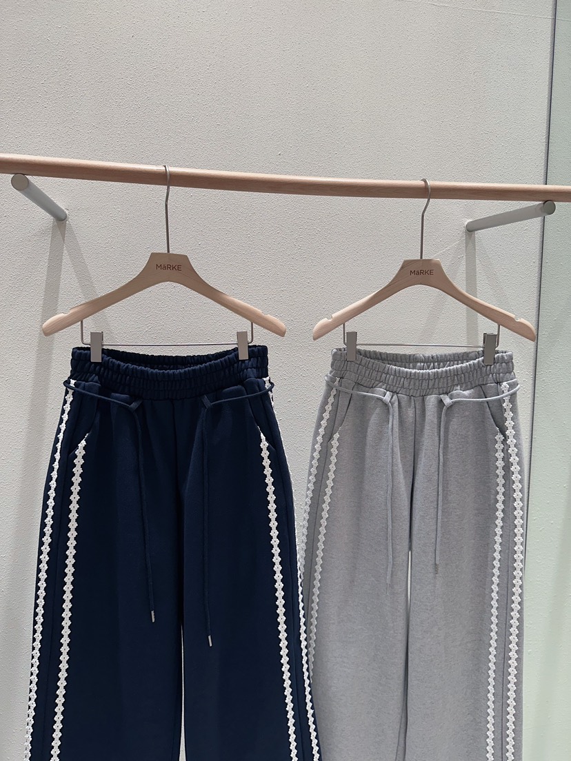 MARKE-P東大門代購女士新款熱賣休閑時尚職業休閑褲蕾絲MARKE-P休閑褲