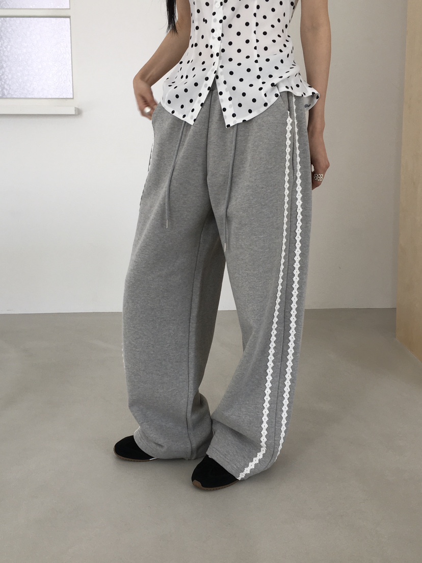 MARKE-P東大門代購女士新款熱賣休閑時尚職業休閑褲蕾絲MARKE-P休閑褲圖色1