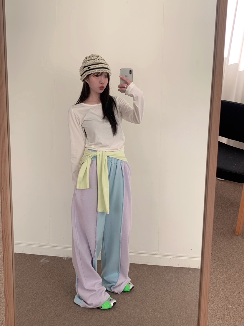 MAISONDEGLORY韓國直郵女士新品人氣熱賣職業真品休閑褲雙面MAISON DE GLORY休閑褲