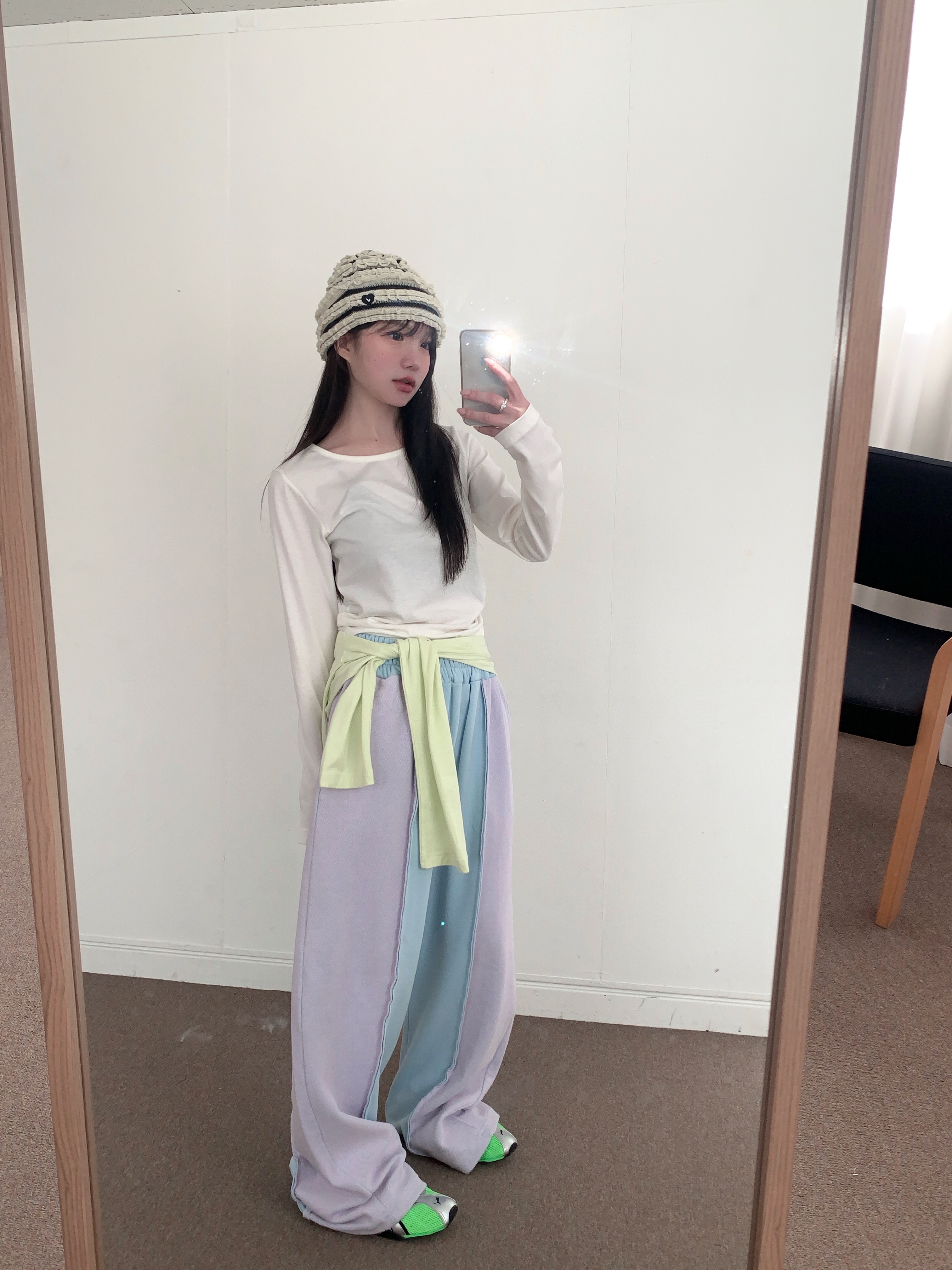 MAISONDEGLORY韓國直郵女士新品人氣熱賣職業真品休閑褲雙面MAISON DE GLORY休閑褲