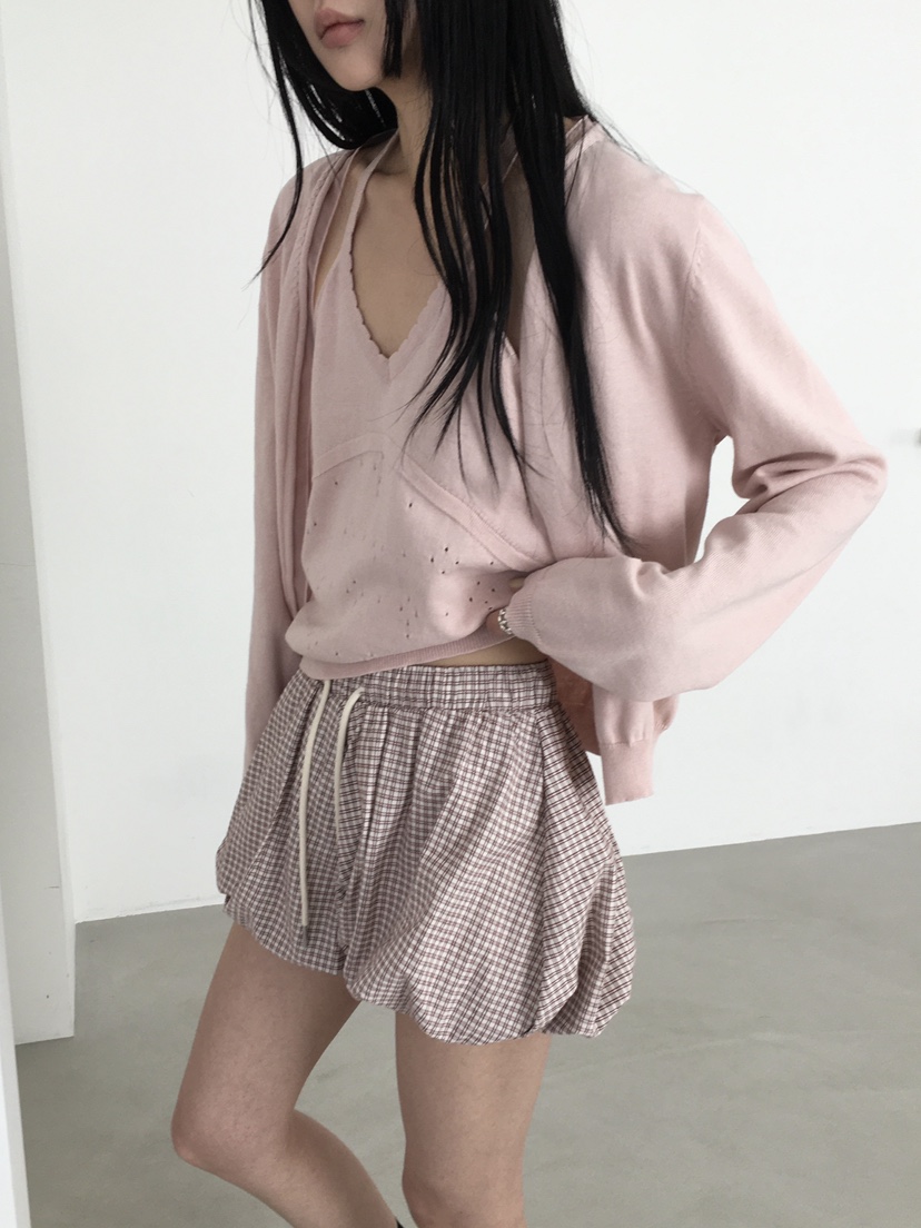 MARKE-P東大門直郵女士新品真品人氣職業26春夏裙褲格子MARKE-P裙褲