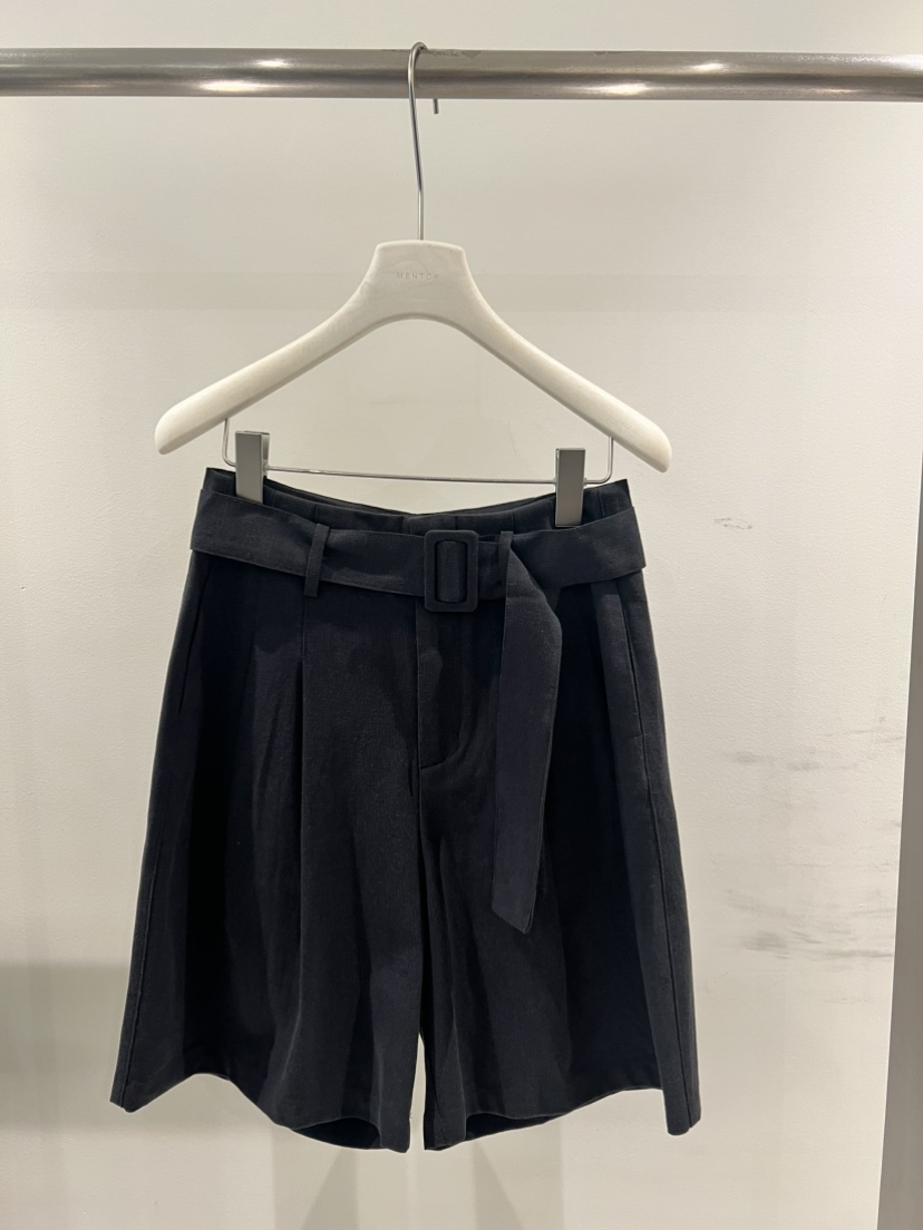 MENTOR韓國直郵女裝新品職業時尚真品休閑人氣短褲含腰帶MENTOR短褲圖色2
