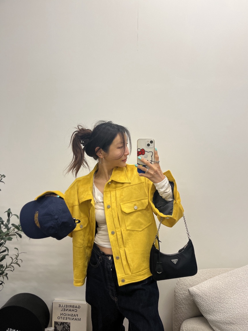 OURWAVE/OUR ROOM東大門實拍女士新品休閑人氣夾克麂皮Our Wave/Our Room夾克