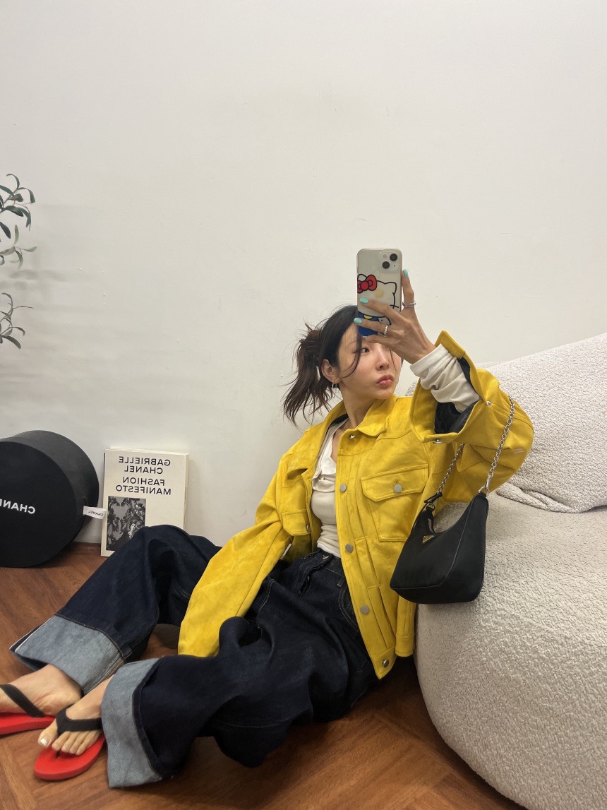 OURWAVE/OUR ROOM東大門實拍女士新品休閑人氣夾克麂皮Our Wave/Our Room夾克