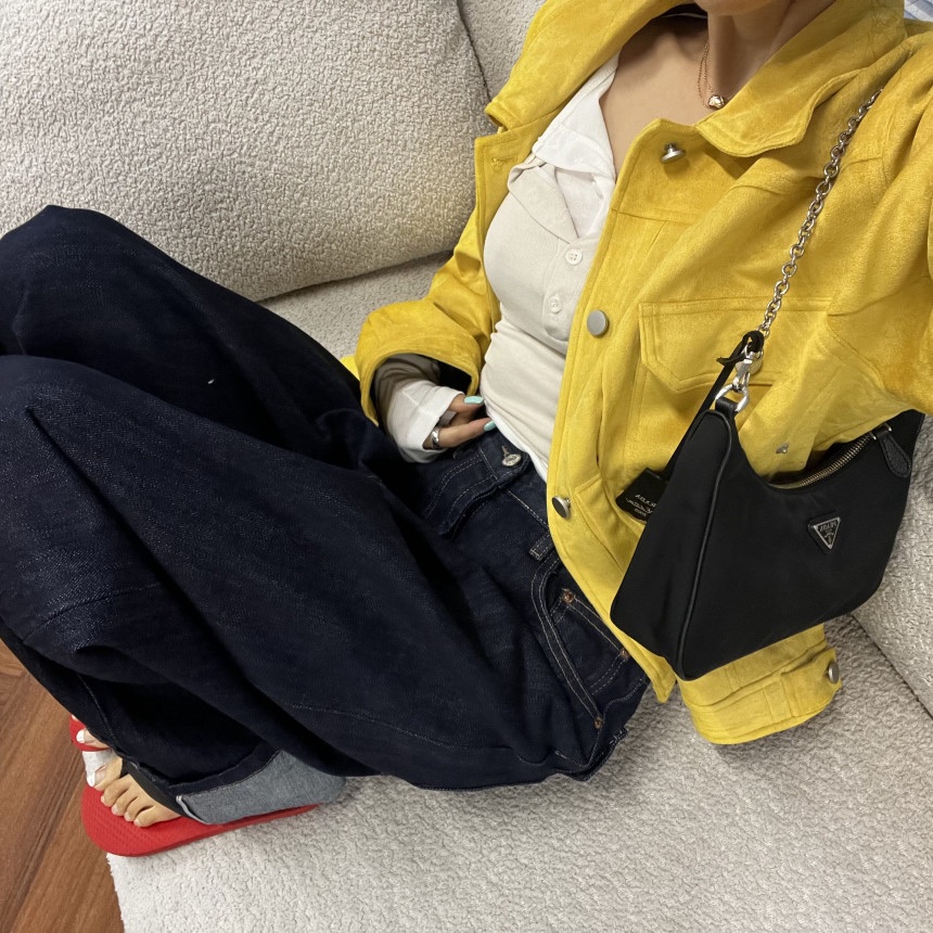 OURWAVE/OUR ROOM東大門實拍女士新品休閑人氣夾克麂皮Our Wave/Our Room夾克