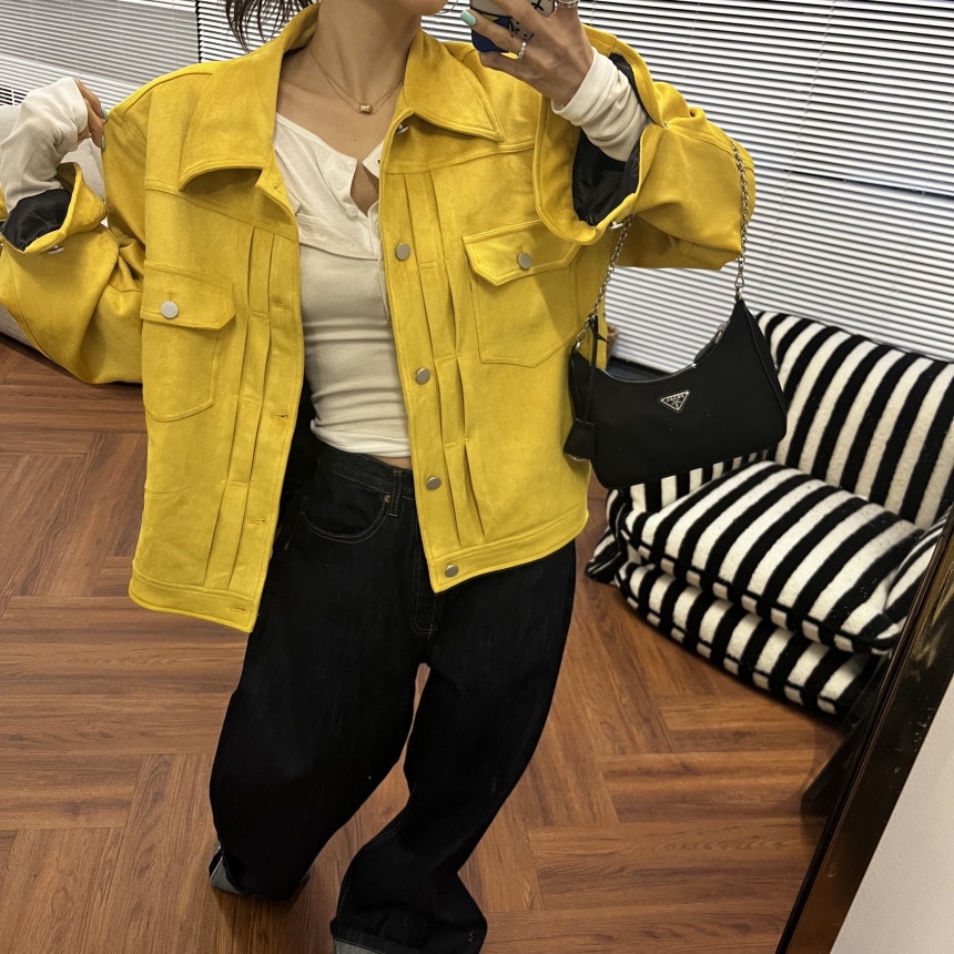 OURWAVE/OUR ROOM東大門實拍女士新品休閑人氣夾克麂皮Our Wave/Our Room夾克