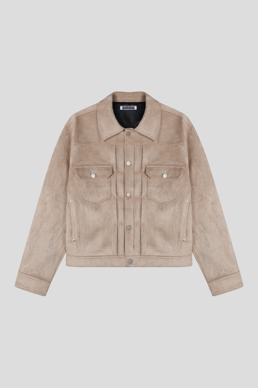 OURWAVE/OUR ROOM東大門實拍女士新品休閑人氣夾克麂皮Our Wave/Our Room夾克圖色2