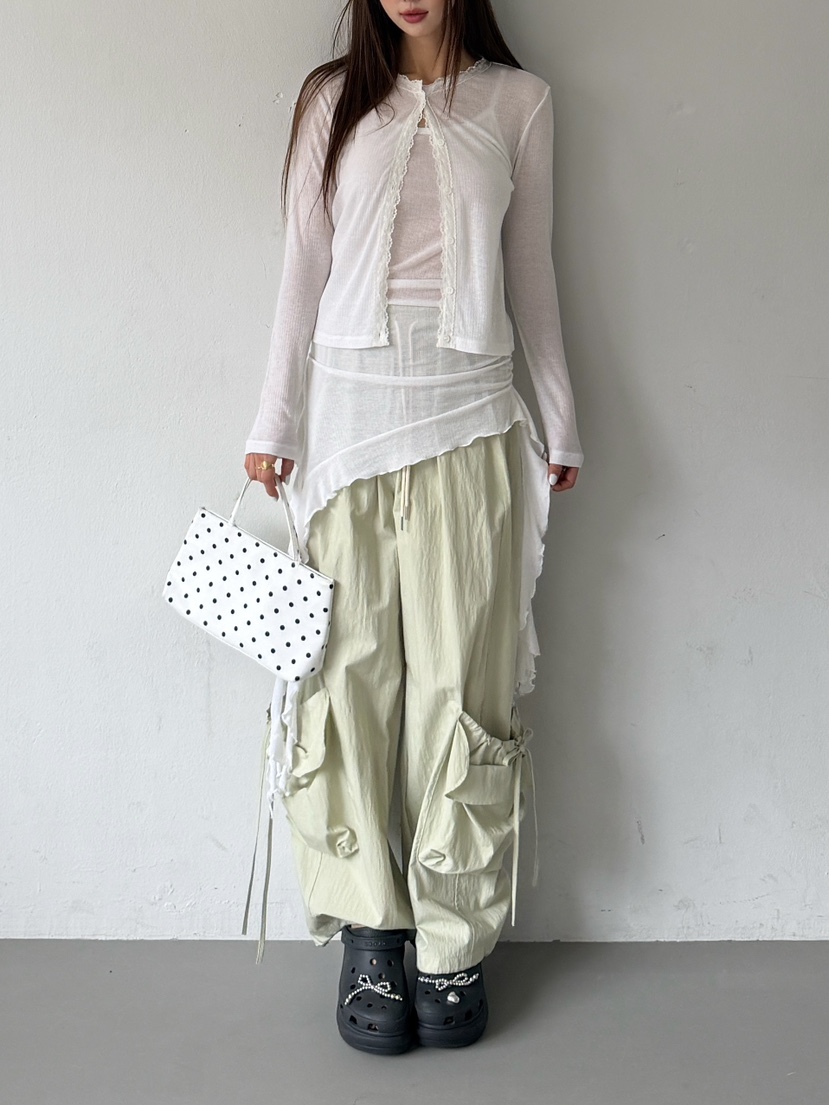 ZITTEN東大門代購女裝新款26春夏推薦熱賣人氣休閑褲口袋ZITTEN休閑褲