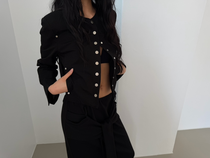 AWESOMESAUCE東大門實拍女士新品時尚職業人氣26春夏夾克AWESOME SAUCE夾克