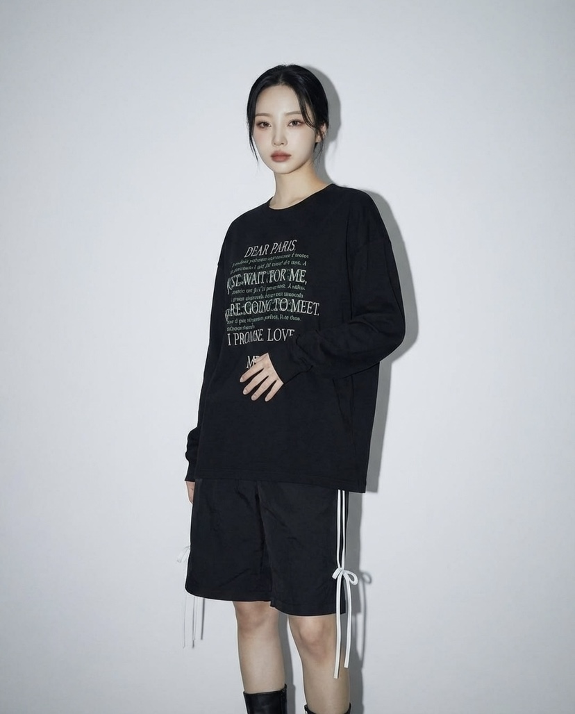 바츠韓國代購女裝新品職業時尚熱賣真品推薦休閑26春夏長袖T恤Vatz長袖T恤