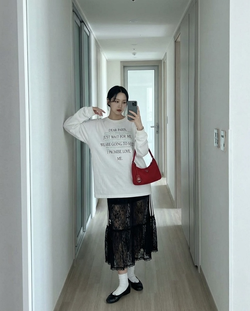 바츠韓國代購女裝新品職業時尚熱賣真品推薦休閑26春夏長袖T恤Vatz長袖T恤