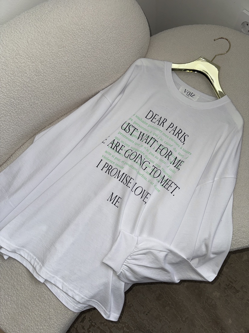 바츠韓國代購女裝新品職業時尚熱賣真品推薦休閑26春夏長袖T恤Vatz長袖T恤