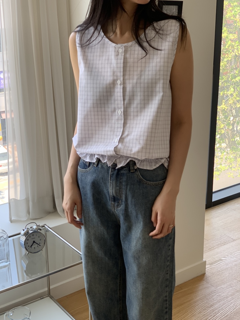 NOUVEAU東大門代購女裝新品推薦真品職業人氣襯衫蕾絲衫格子NOUVEAU襯衫/蕾絲衫