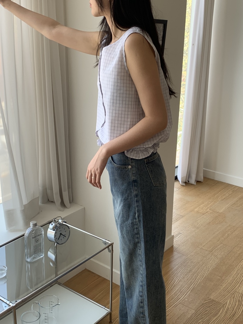 NOUVEAU東大門代購女裝新品推薦真品職業人氣襯衫蕾絲衫格子NOUVEAU襯衫/蕾絲衫