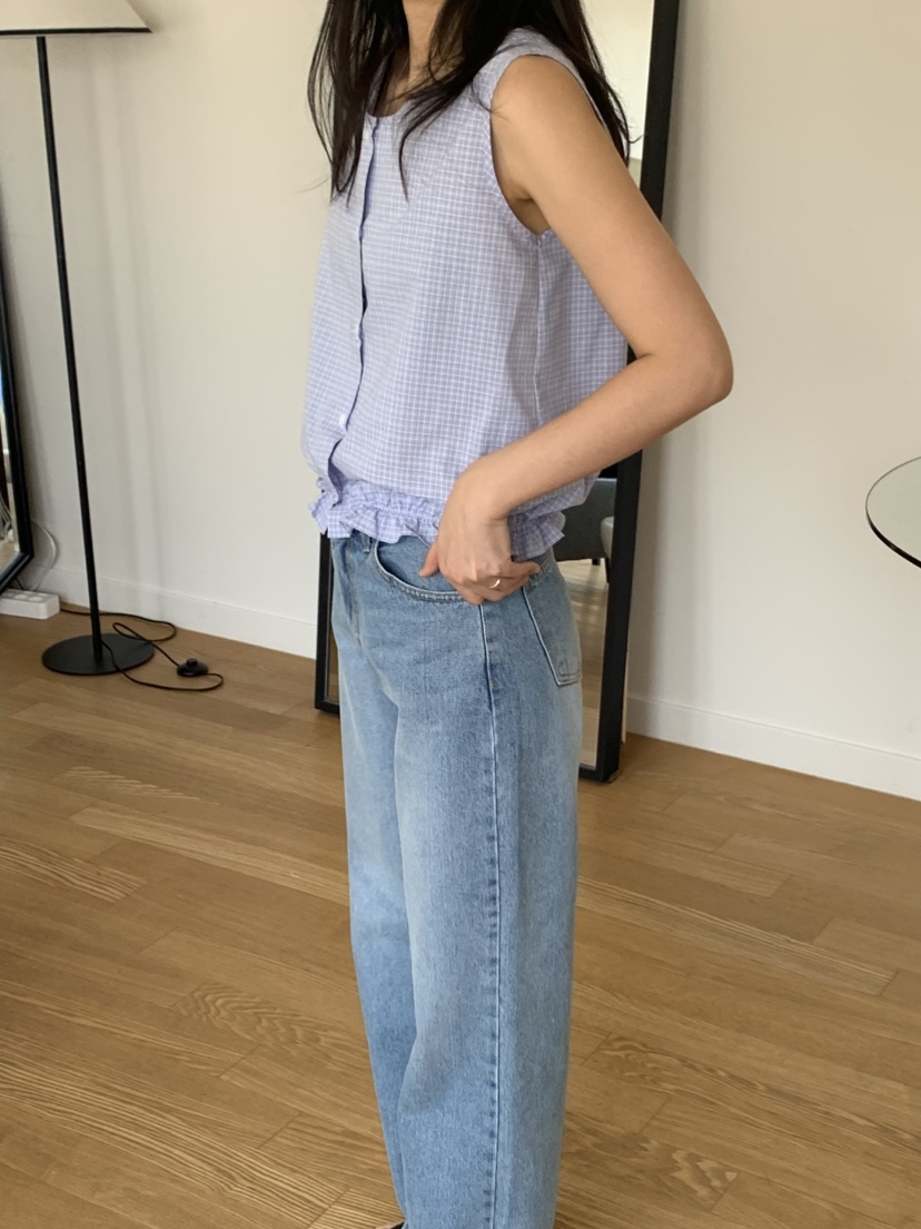 NOUVEAU東大門代購女裝新品推薦真品職業人氣襯衫蕾絲衫格子NOUVEAU襯衫/蕾絲衫