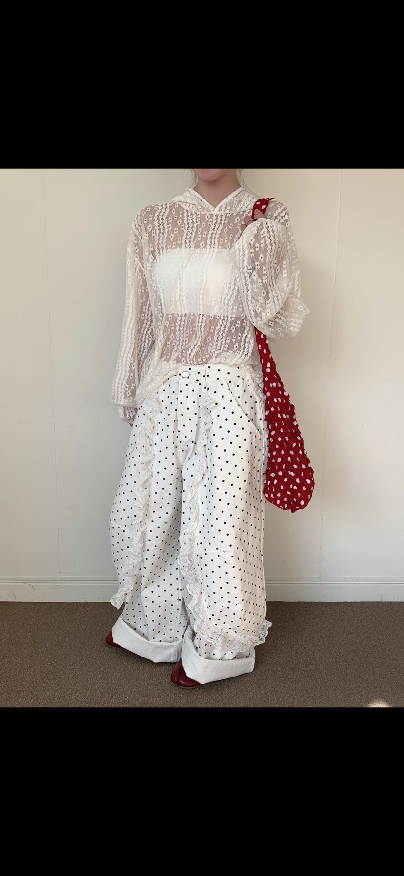 MAISONDEGLORY東大門直郵女裝新款時尚真品人氣休閑褲蕾絲MAISON DE GLORY休閑褲