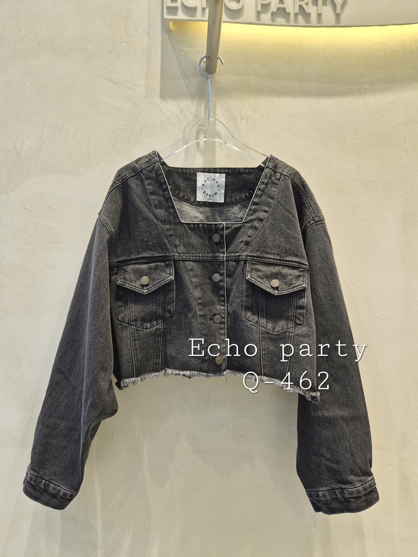 ECHOPARTY韓國代購女士新品熱賣休閑26春夏真品時尚夾克短款ECHOPARTY夾克圖色1