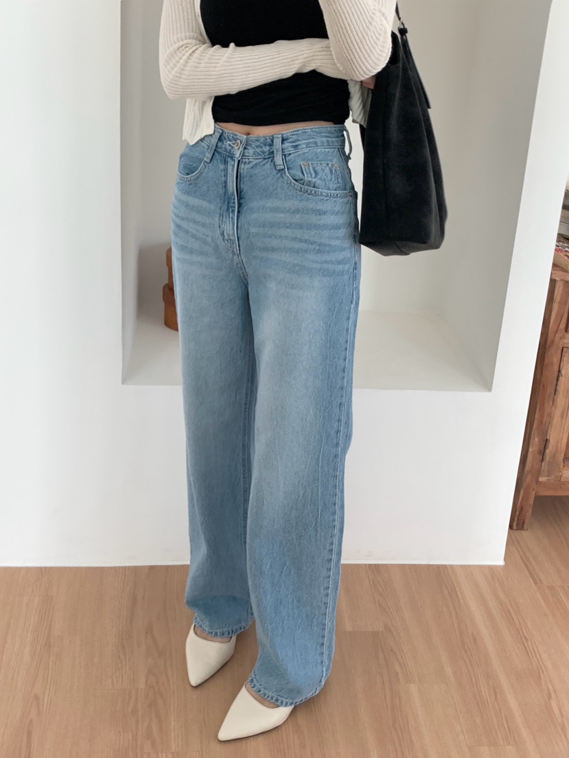 EOMPIT東大門代購女士新品時尚職業推薦真品26春夏牛仔褲EOMPIT牛仔褲