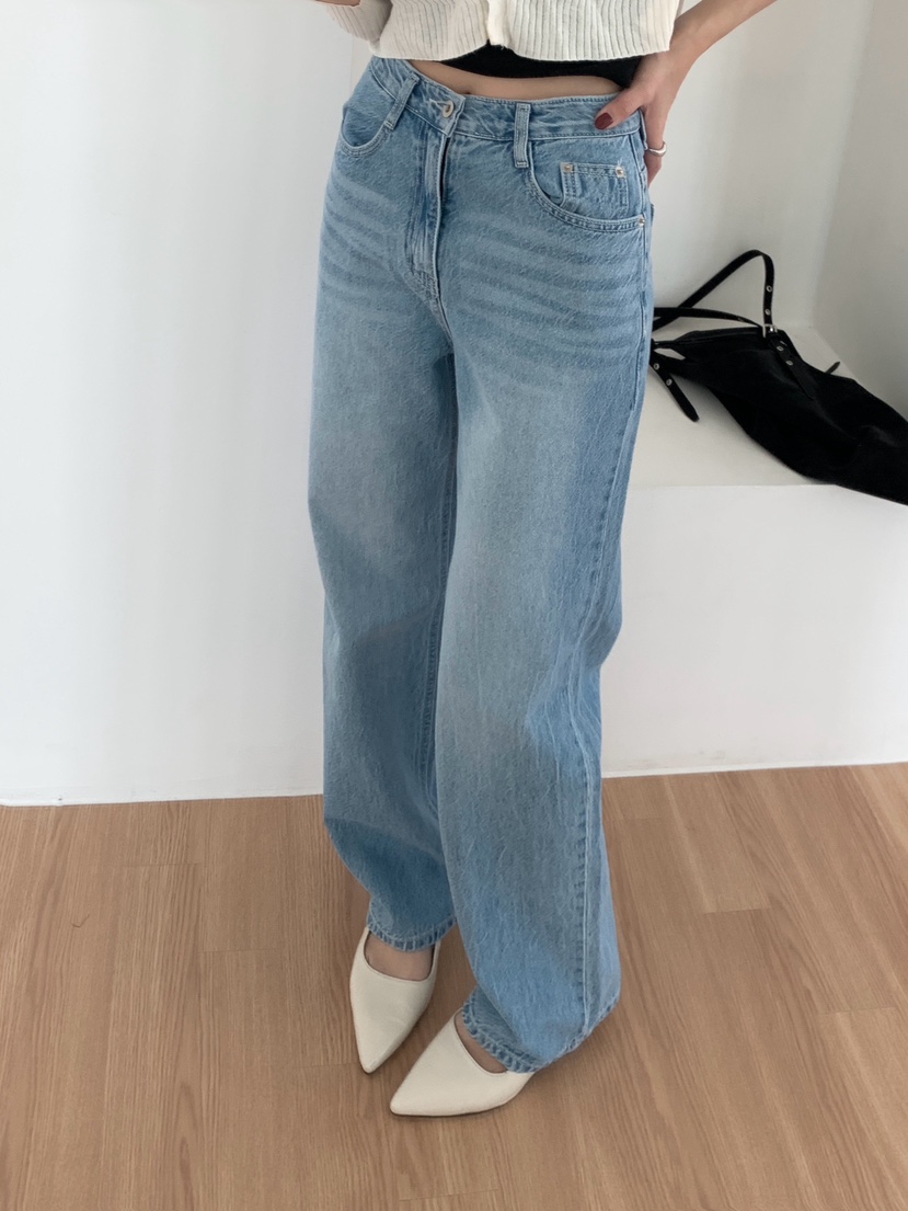 EOMPIT東大門代購女士新品時尚職業推薦真品26春夏牛仔褲EOMPIT牛仔褲