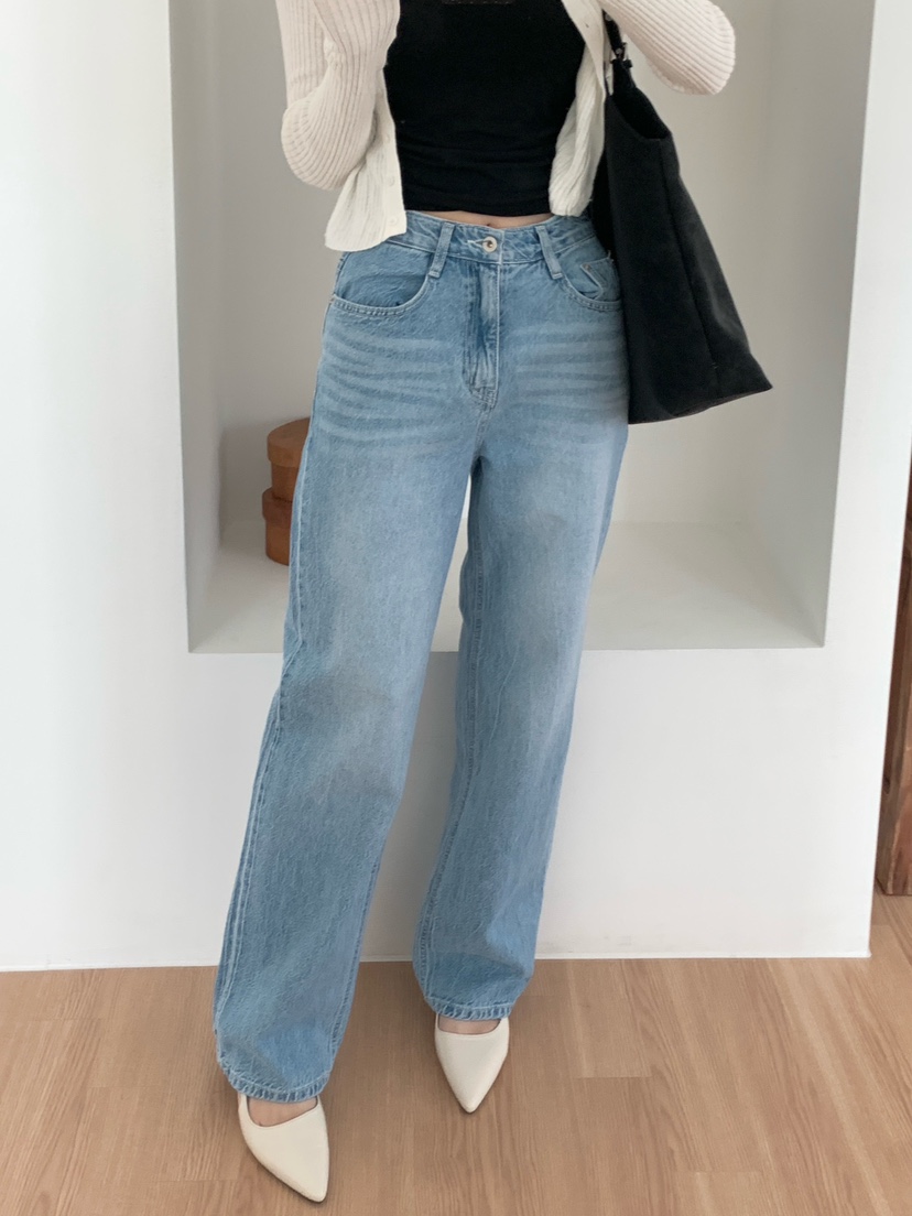 EOMPIT東大門代購女士新品時尚職業推薦真品26春夏牛仔褲EOMPIT牛仔褲