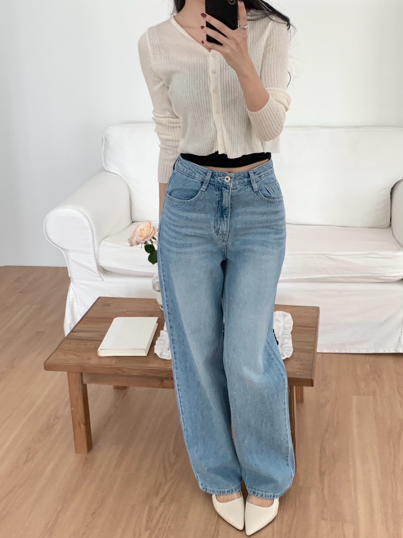 EOMPIT東大門代購女士新品時尚職業推薦真品26春夏牛仔褲EOMPIT牛仔褲