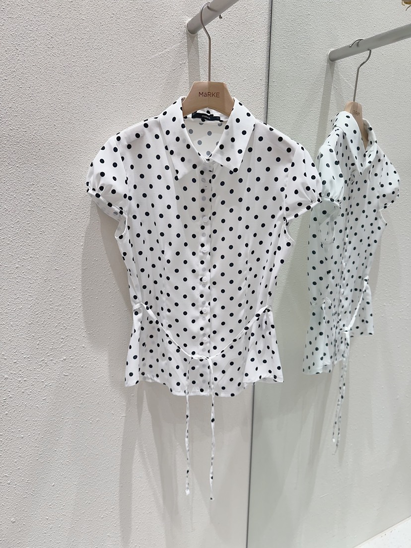MARKE-P東大門直郵女士新品26春夏人氣襯衫蕾絲衫含腰繩MARKE-P襯衫/蕾絲衫