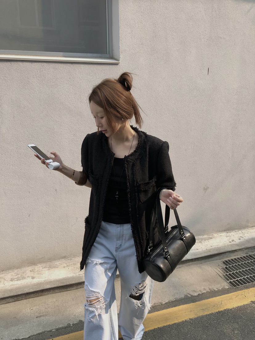 MADE-P韓國代購女裝新品休閑26春夏推薦時尚熱賣人氣夾克MADE-P夾克