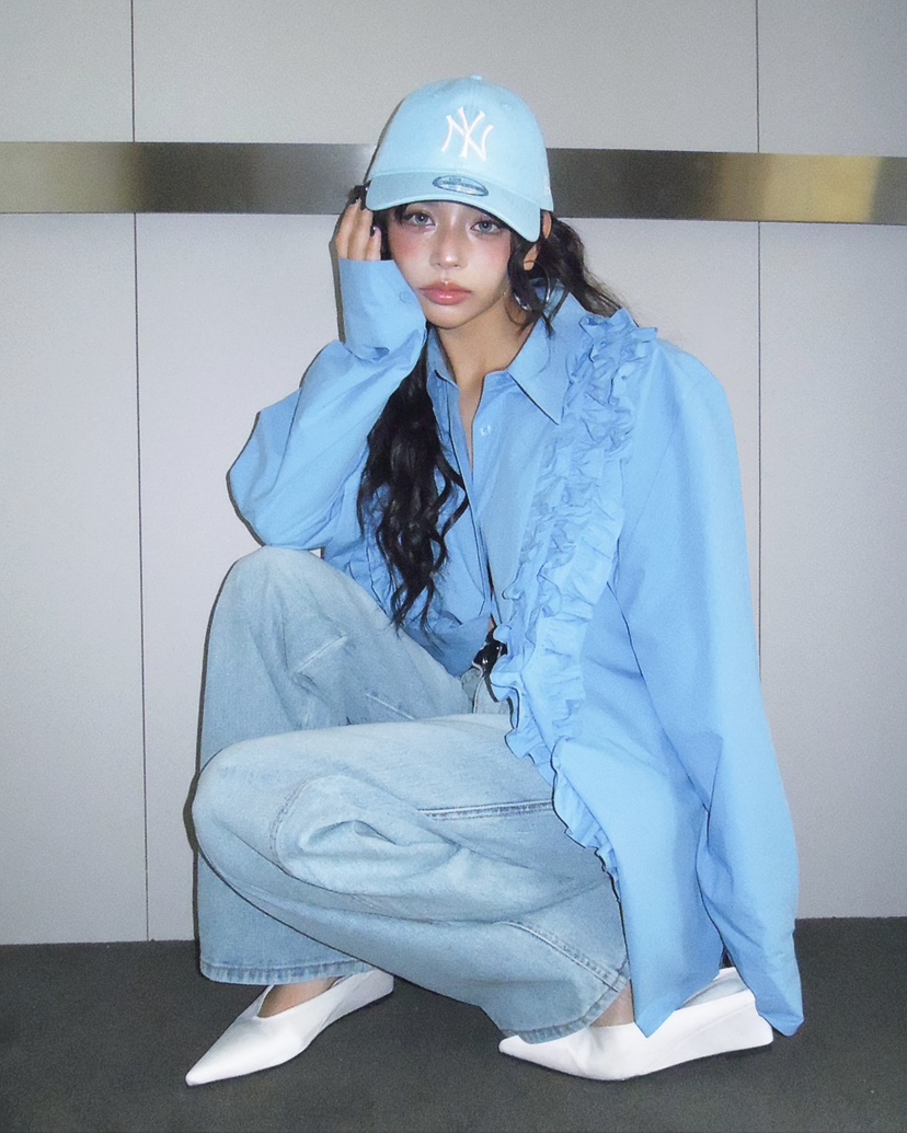 LIVE AID-P東大門直郵女士新款職業熱賣真品襯衫蕾絲衫LIVE AID-P襯衫/蕾絲衫