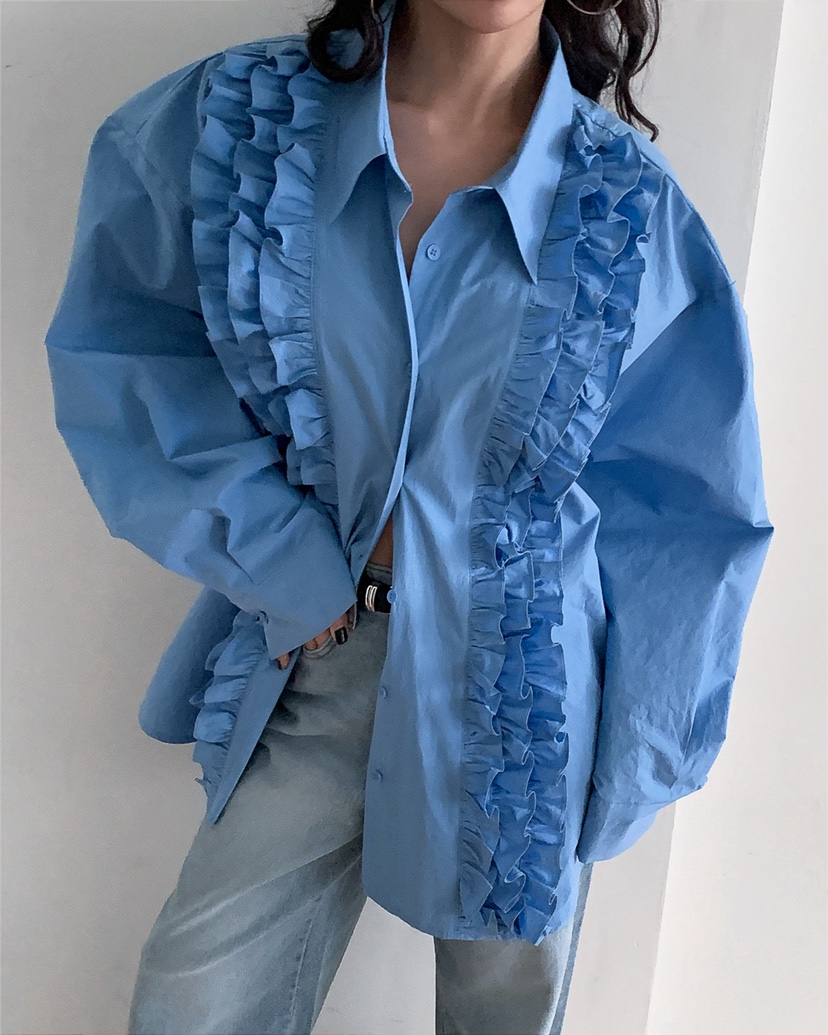 LIVE AID-P東大門直郵女士新款職業熱賣真品襯衫蕾絲衫LIVE AID-P襯衫/蕾絲衫