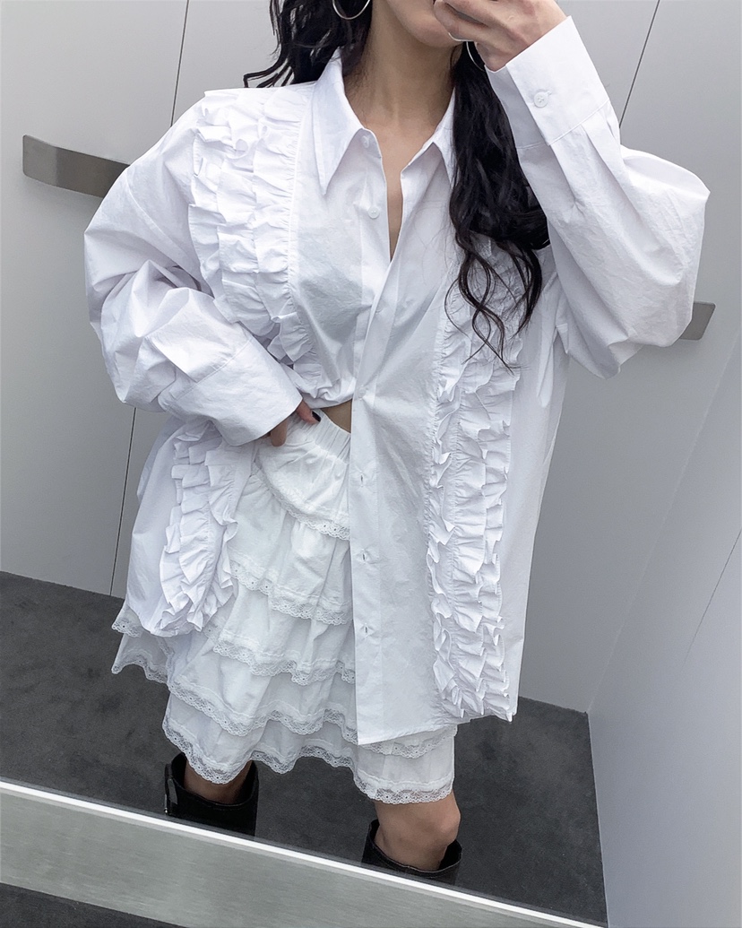 LIVE AID-P東大門直郵女士新款職業熱賣真品襯衫蕾絲衫LIVE AID-P襯衫/蕾絲衫