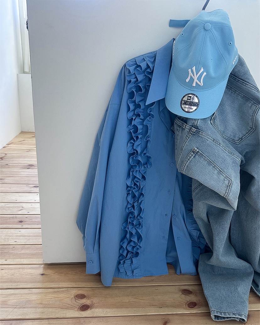 LIVE AID-P東大門直郵女士新款職業熱賣真品襯衫蕾絲衫LIVE AID-P襯衫/蕾絲衫