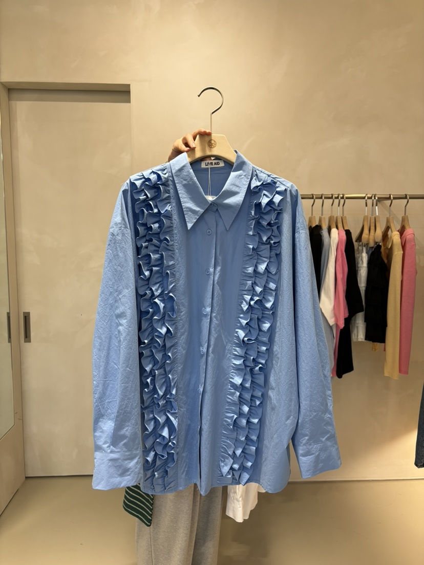 LIVE AID-P東大門直郵女士新款職業熱賣真品襯衫蕾絲衫LIVE AID-P襯衫/蕾絲衫圖色2