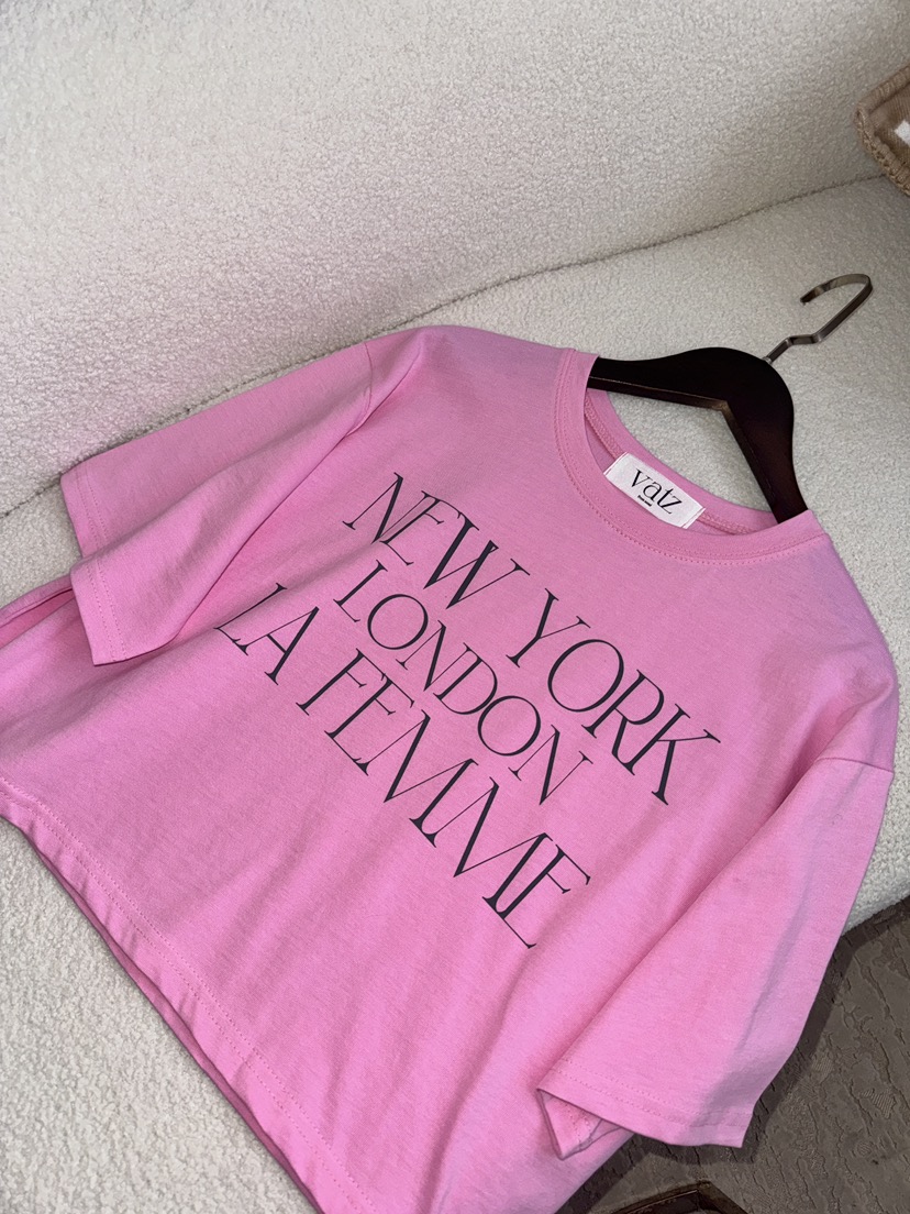 바츠東大門直郵女裝新品熱賣真品職業26春夏休閑推薦時尚T恤VatzT恤