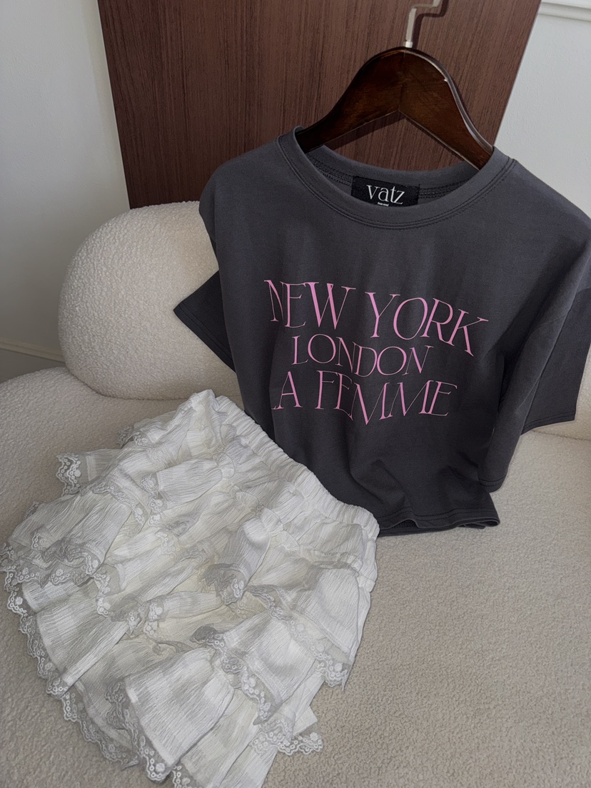 바츠東大門直郵女裝新品熱賣真品職業26春夏休閑推薦時尚T恤VatzT恤