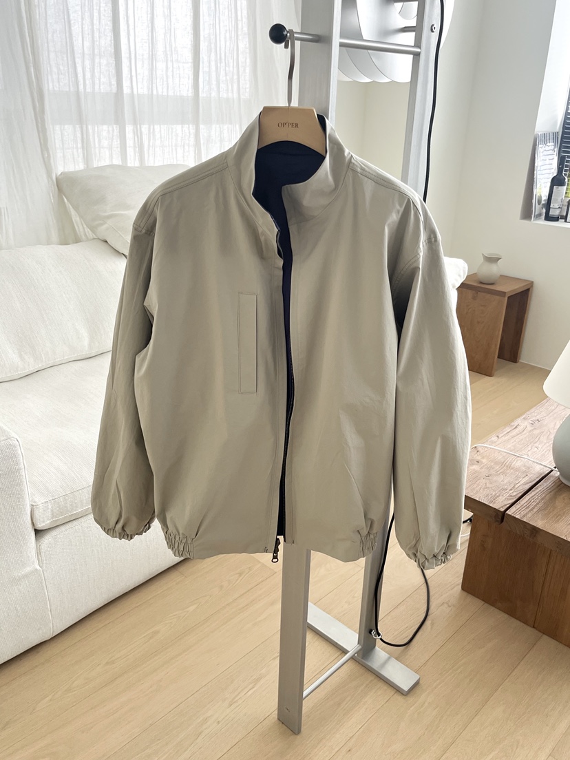 OP PER東大門代購女士新款推薦時尚熱賣真品夾克兩面穿雙面OPPER-simplebeige夾克