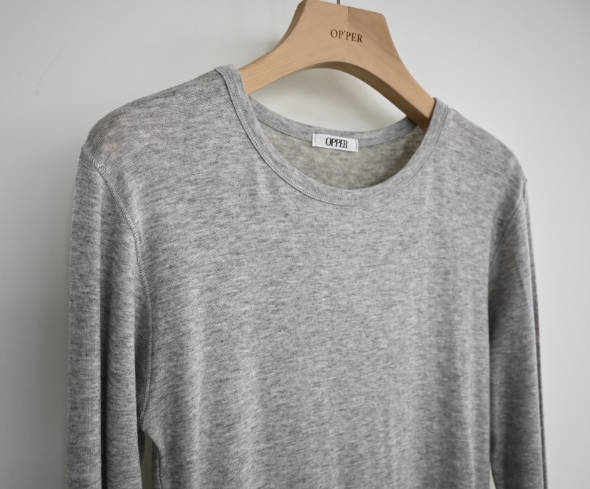 OP PER韓國代購女士新款時尚熱賣真品推薦26春夏長袖T恤OPPER-simplebeige長袖T恤
