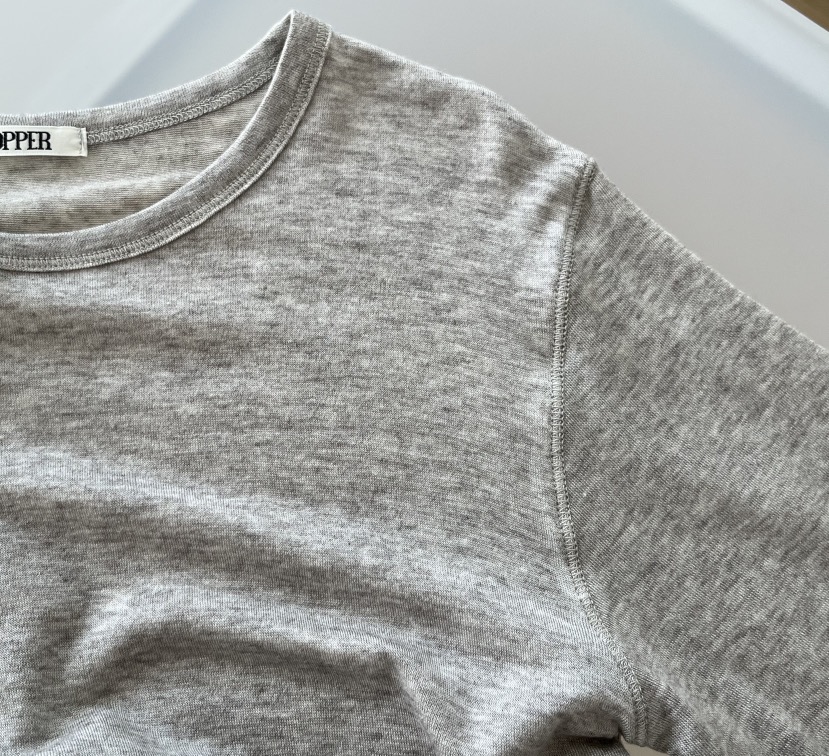 OP PER韓國代購女士新款時尚熱賣真品推薦26春夏長袖T恤OPPER-simplebeige長袖T恤