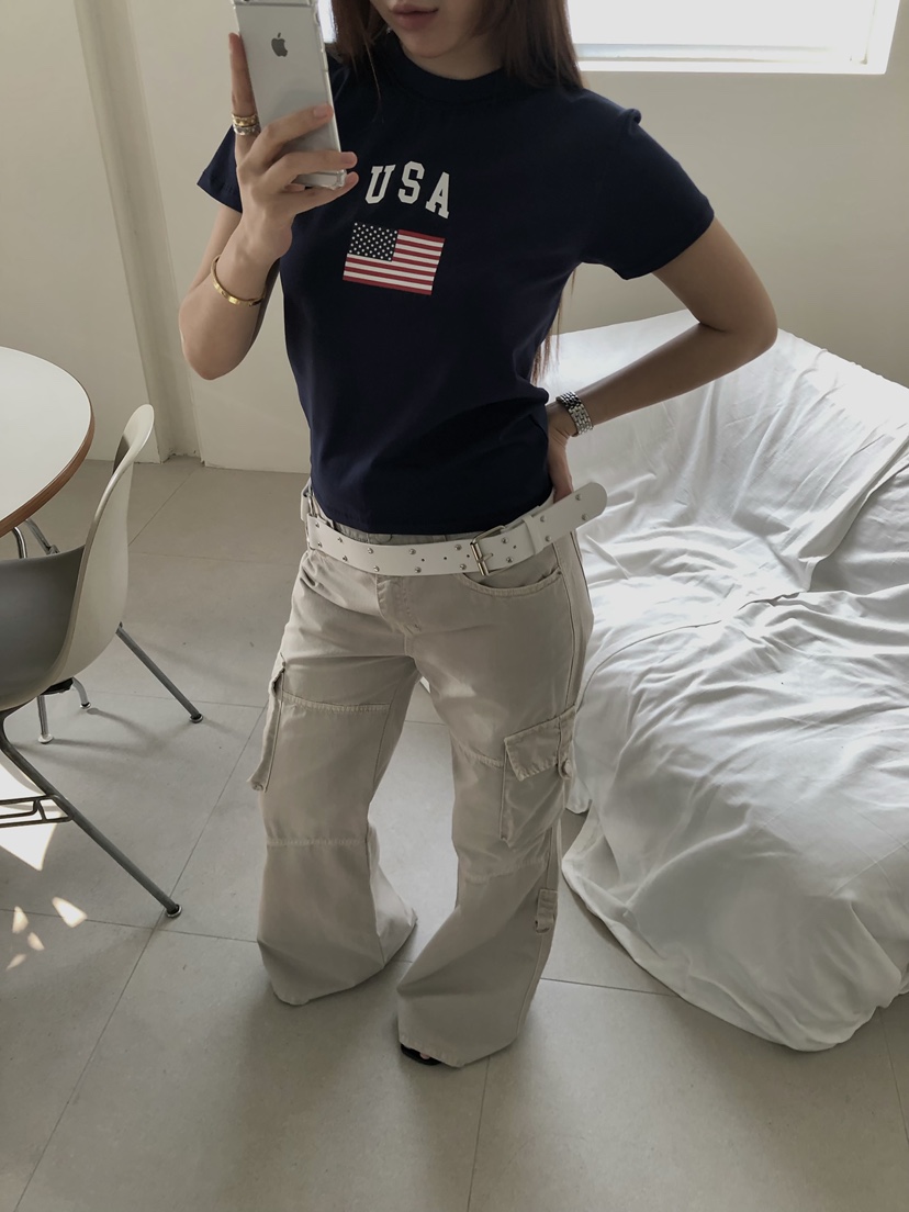 MADE-P韓國代購女士新品真品職業人氣時尚休閑26春夏牛仔褲MADE-P牛仔褲