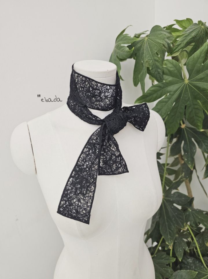 EBADA東大門實拍女士新品人氣時尚熱賣26春夏圍巾披肩網眼EBADA圍巾/披肩圖色1