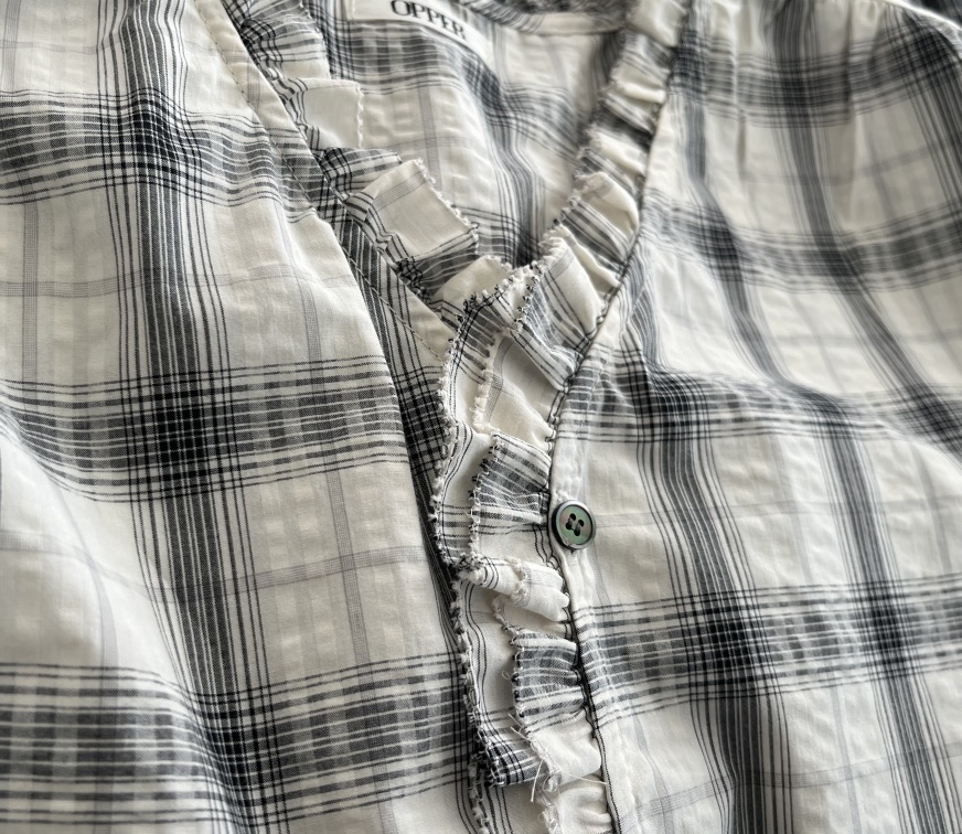 OP PER韓國直郵女士新款熱賣休閑推薦職業26春夏襯衫蕾絲衫OPPER-simplebeige襯衫/蕾絲衫