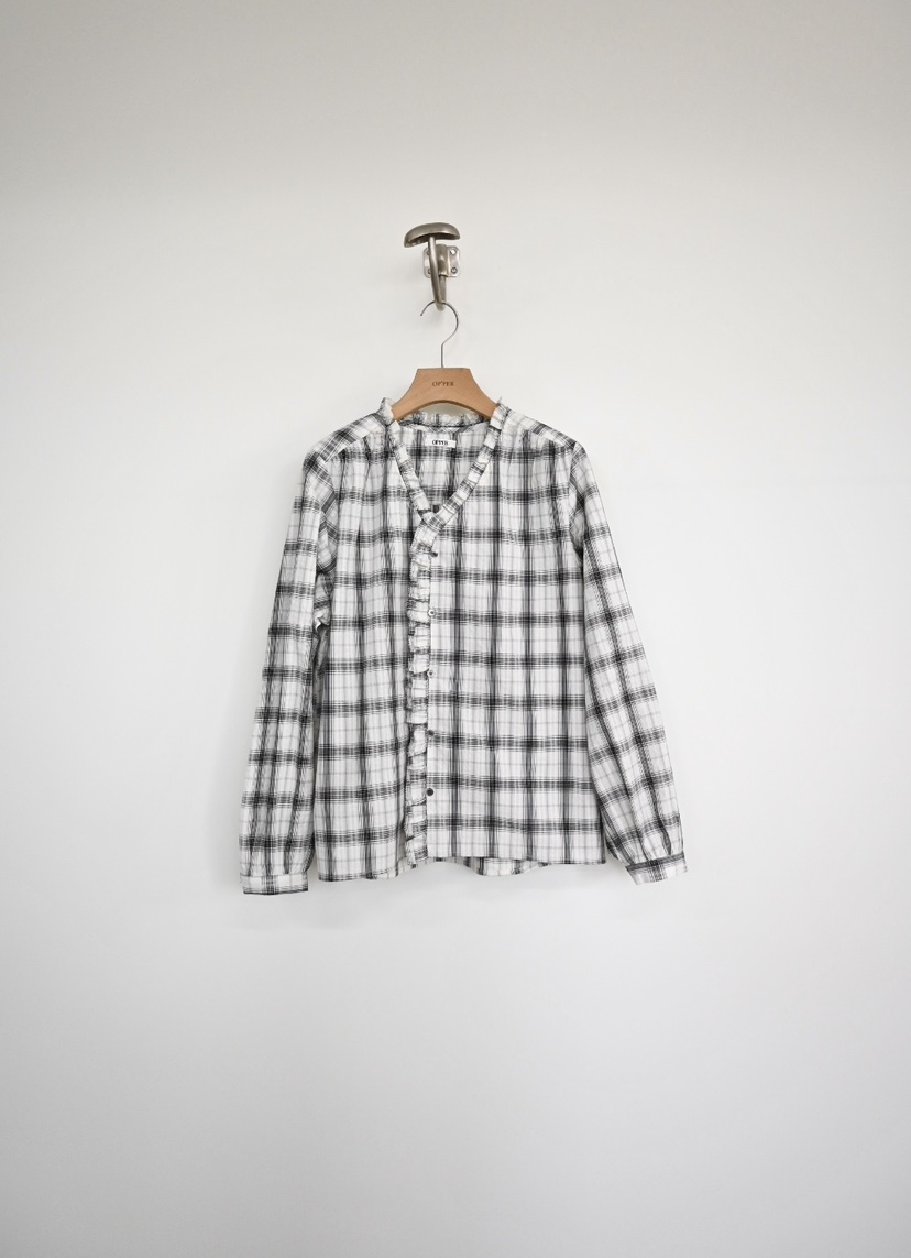 OP PER韓國直郵女士新款熱賣休閑推薦職業26春夏襯衫蕾絲衫OPPER-simplebeige襯衫/蕾絲衫圖色1