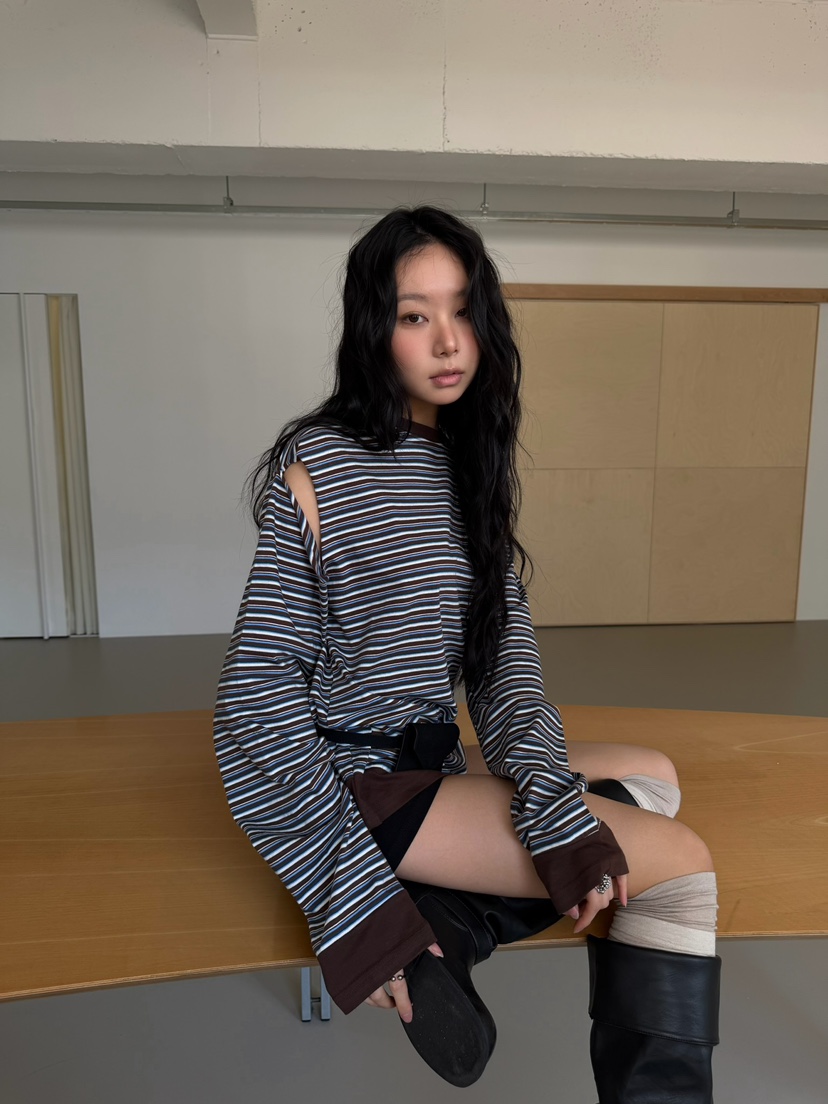 AWESOMESAUCE東大門直郵女士新款熱賣時尚推薦人氣長袖T恤AWESOME SAUCE長袖T恤