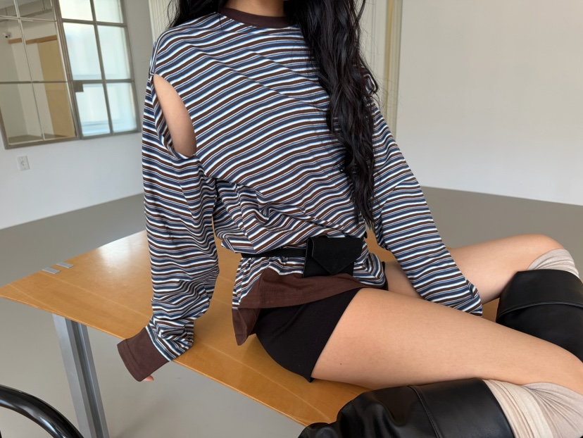 AWESOMESAUCE東大門直郵女士新款熱賣時尚推薦人氣長袖T恤AWESOME SAUCE長袖T恤