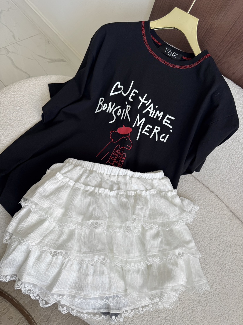 바츠韓國直郵女裝新品熱賣推薦26春夏真品休閑時尚職業T恤VatzT恤