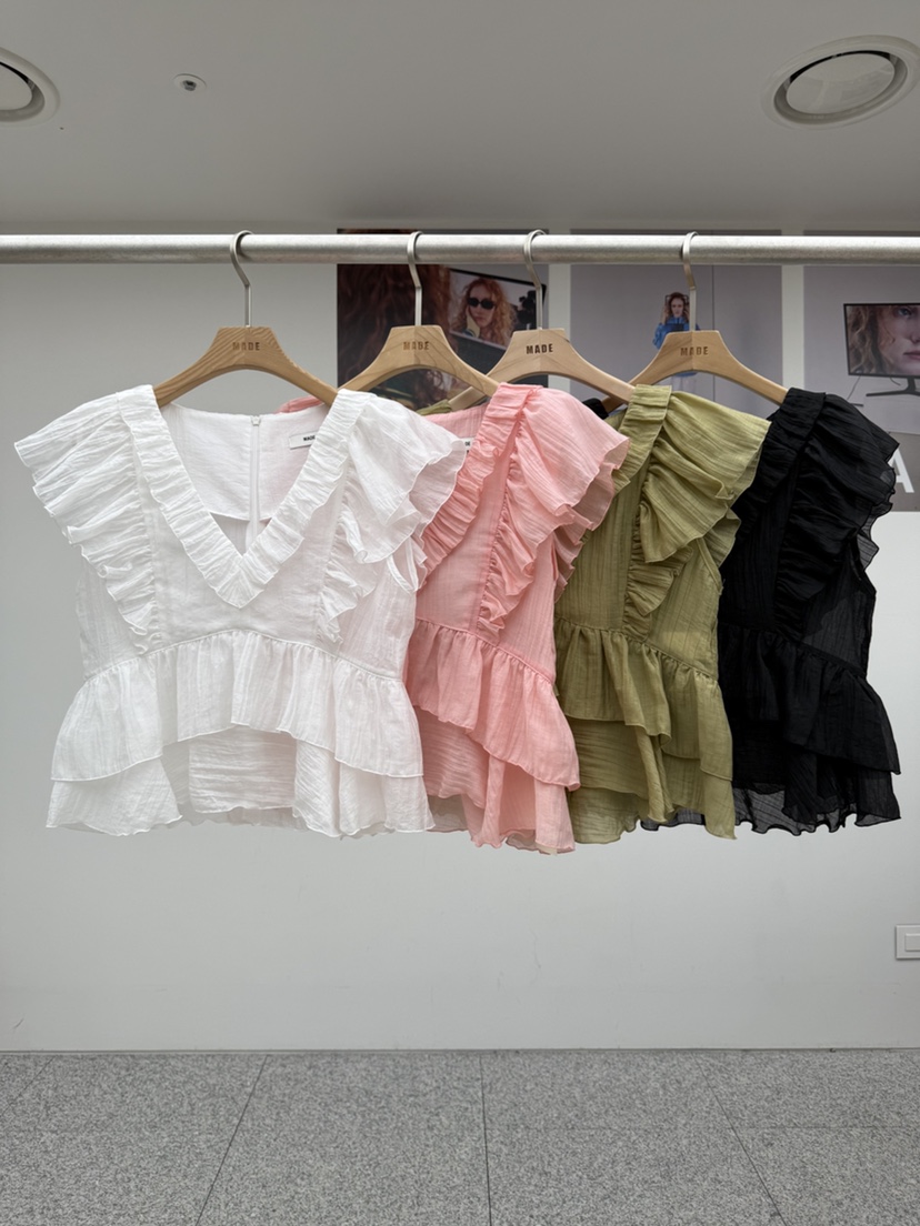 MADE-P東大門直郵女裝新款26春夏推薦時尚職業襯衫蕾絲衫MADE-P襯衫/蕾絲衫