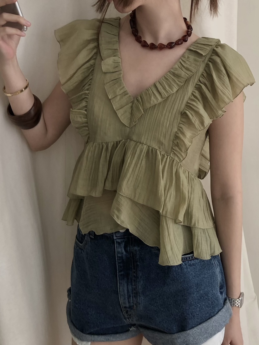 MADE-P東大門直郵女裝新款26春夏推薦時尚職業襯衫蕾絲衫MADE-P襯衫/蕾絲衫