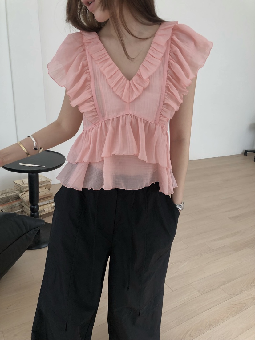 MADE-P東大門直郵女裝新款26春夏推薦時尚職業襯衫蕾絲衫MADE-P襯衫/蕾絲衫