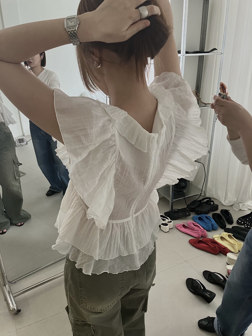 MADE-P東大門直郵女裝新款26春夏推薦時尚職業襯衫蕾絲衫MADE-P襯衫/蕾絲衫