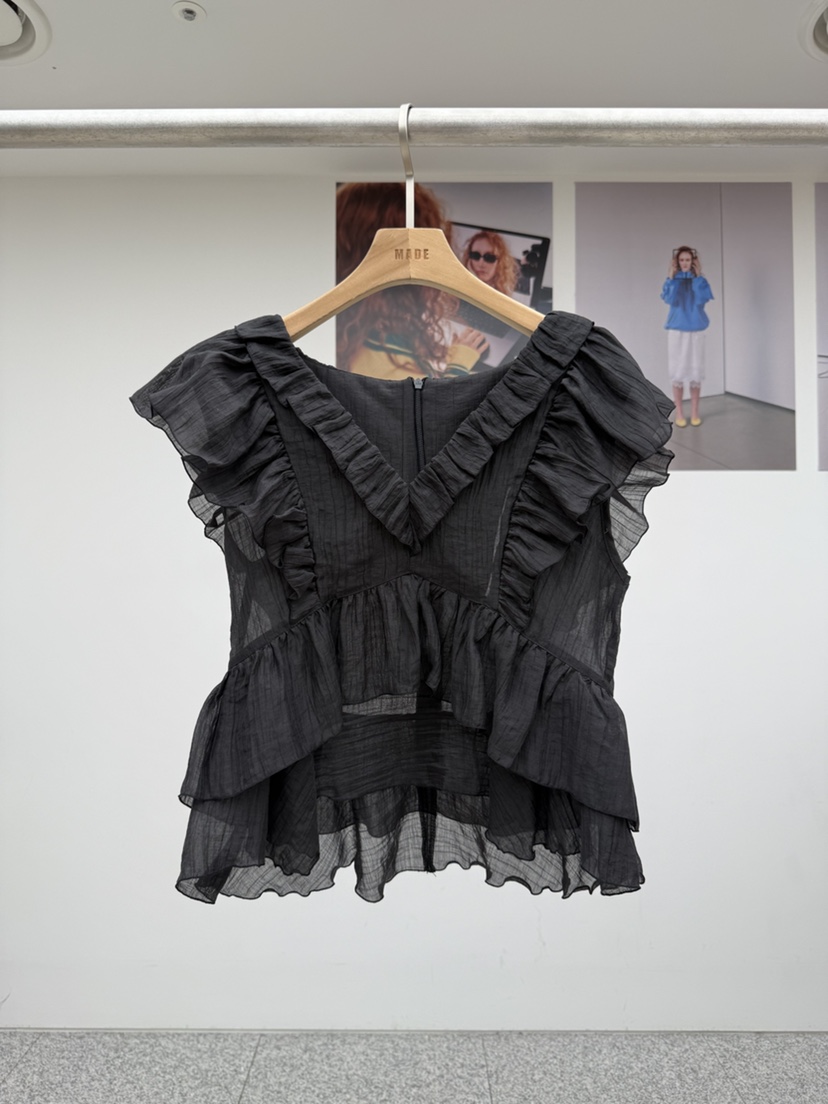 MADE-P東大門直郵女裝新款26春夏推薦時尚職業襯衫蕾絲衫MADE-P襯衫/蕾絲衫圖色2